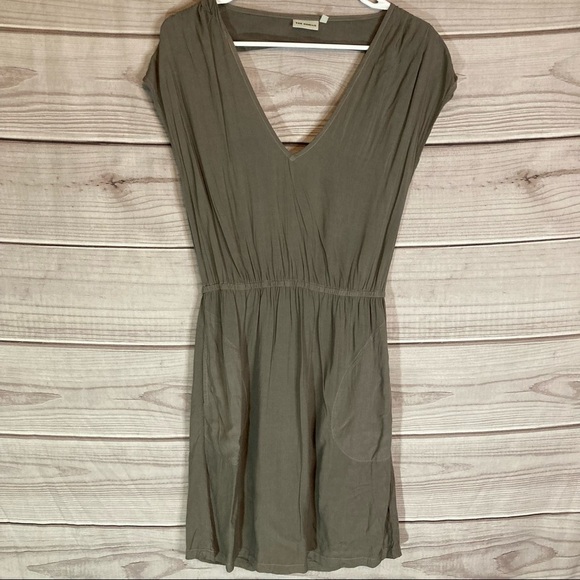 ANTHROPOLOGIE The Odells Brown Cut Out Triangle Mini Dress - Picture 1 of 10